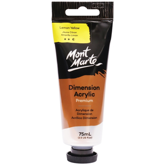 Mont Marte Dimension Acrylic Paint 75ml Tube - Lemon Yellow