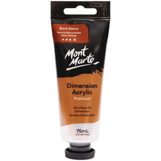 Mont Marte Dimension Acrylic Paint 75ml Tube - Burnt Sienna