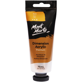 Mont Marte Dimension Acrylic Paint 75ml Tube - Gold