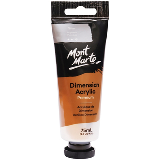 Mont Marte Dimension Acrylic Paint 75ml Tube - Silver