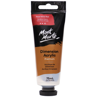 Mont Marte Dimension Acrylic Paint 75ml Tube - Pearl Wine Red
