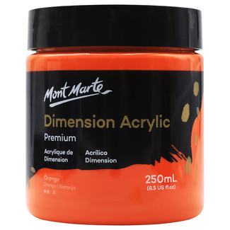 Mont Marte Dimension Acrylic Paint 250ml Pot - Orange