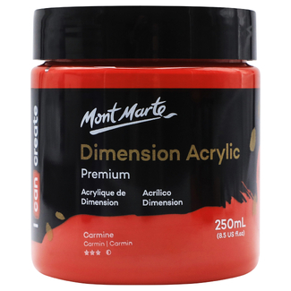 Mont Marte Dimension Acrylic Paint 250ml Pot - Carmine