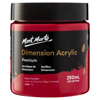 Mont Marte Dimension Acrylic Paint 250ml Pot - Rose Madder