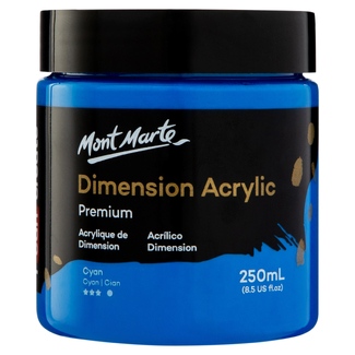 Mont Marte Dimension Acrylic Paint 250ml Pot - Cyan Blue