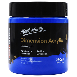 Mont Marte Dimension Acrylic Paint 250ml Pot - Cobalt Blue