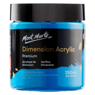 Mont Marte Dimension Acrylic Paint 250ml Pot - Monastral Cerulean