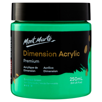 Mont Marte Dimension Acrylic Paint 250ml Pot - Emerald Green