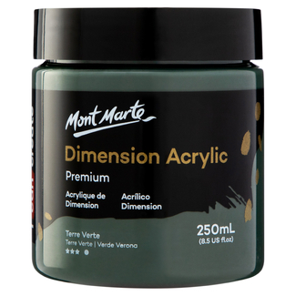 Mont Marte Dimension Acrylic Paint 250ml Pot - Terre Verte