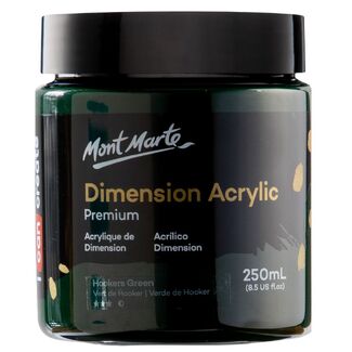 Mont Marte Dimension Acrylic Paint 250ml Pot - Hookers Green Deep