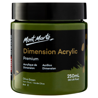 Mont Marte Dimension Acrylic Paint 250ml Pot - Olive Green