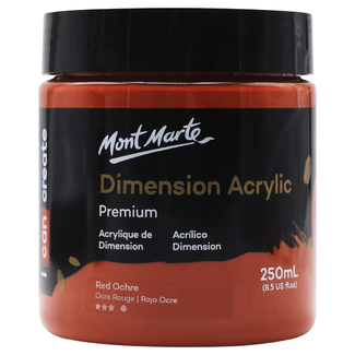 Mont Marte Dimension Acrylic Paint 250ml Pot - Red Ochre