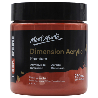Mont Marte Dimension Acrylic Paint 250ml Pot - Pearl Wine Red