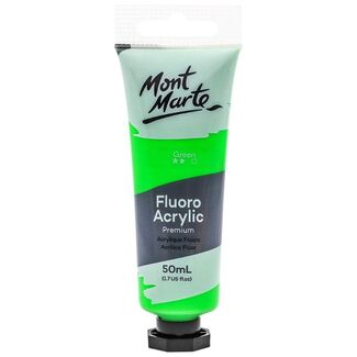 Mont Marte Fluoro Acrylic Paint 50ml - Green