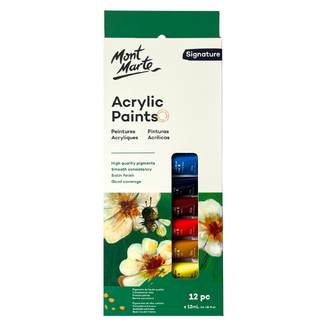 Mont Marte Paint Set - Acrylic Paint 12pc x 12ml