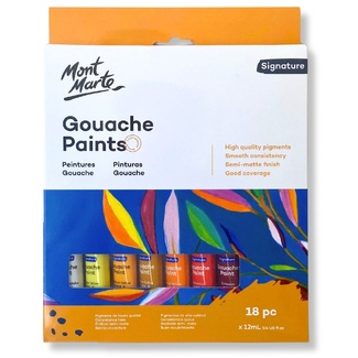 Mont Marte Paint Set - Gouache Paint 18pc x 12ml