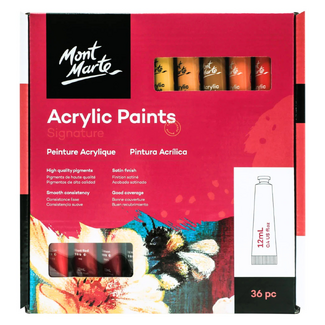 Mont Marte Paint Set - Acrylic Paint 36pc x 12ml