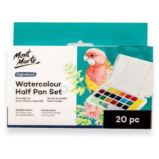 Mont Marte Watercolour Half Pan Set 20pc