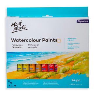 Mont Marte Watercolour Paint Set 24pc x 12ml