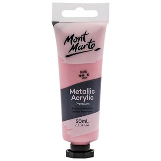 Mont Marte Metallic Acrylic Paint 50ml - Pink