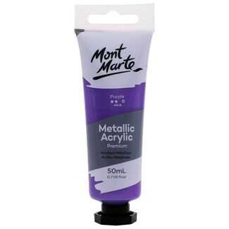 Mont Marte Metallic Acrylic Paint 50ml - Purple