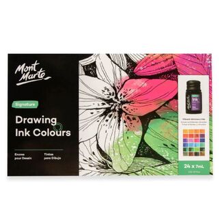 Mont Marte Signature Drawing Ink Set 24pc x 7ml