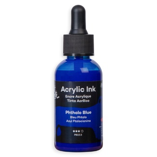 Mont Marte Premium Acrylic Ink 50ml - Phthalo Blue