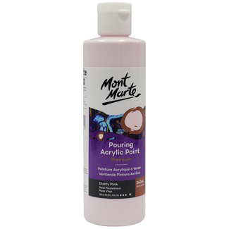 Mont Marte Acrylic Pouring Paint 240ml Bottle - Dusty Pink
