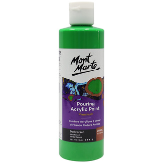 Mont Marte Acrylic Pouring Paint 240ml Bottle - Dark Green