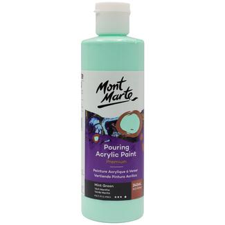 Mont Marte Acrylic Pouring Paint 240ml Bottle - Mint Green