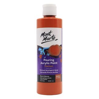 Mont Marte Acrylic Pouring Paint 240ml Bottle - Burnt Sienna