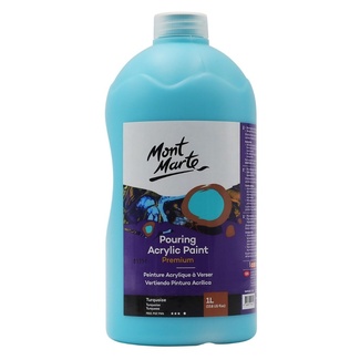 Mont Marte Acrylic Pouring Paint 1L Bottle - Turquoise