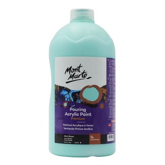 Mont Marte Acrylic Pouring Paint 1L Bottle - Mint Green
