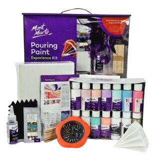 *Mont Marte Pouring / Fluid Paint Experience Kit 72pc