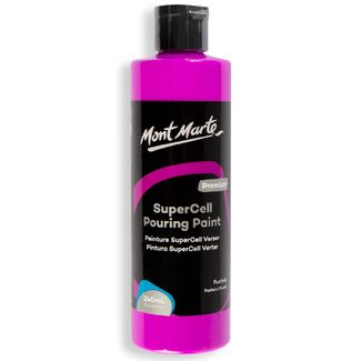 Mont Marte SuperCell Pouring Paint 240ml Bottle - Fuchsia