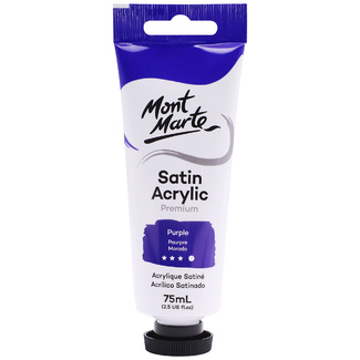 Mont Marte Satin Acrylic Paint 75ml Tube - Purple