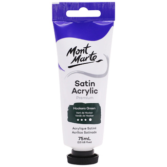 Mont Marte Satin Acrylic Paint 75ml Tube - Hookers Green