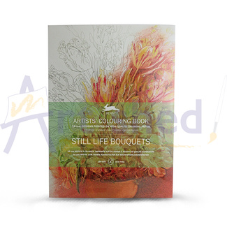 Pepin Artist's Adult Colouring Book 16 Designs - Still Life Bouquets
