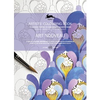 Pepin Artist's Adult Colouring Book 16 Designs - Art Noveau Fashion