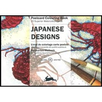 Pepin Artist's Postcard Adult Colouring Book 20 Designs - Japanese Designs