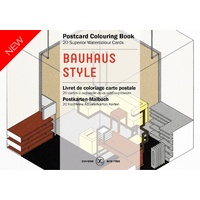 Pepin Artist's Postcard Adult Colouring Book 20 Designs - Bauhaus Style