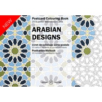 Pepin Artist's Postcard Adult Colouring Book 20 Designs - Arabian Designs