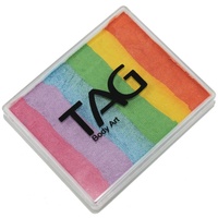 TAG Body Art & Face Paint Split Cake 50g - Pearl Rainbow Delight