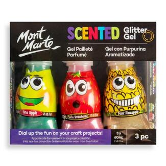 Mont Marte Kids Scented Glitter Gel 3pc x 60ml