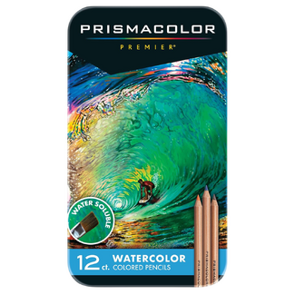 Prismacolor Watercolour Pencil Tin Of 12