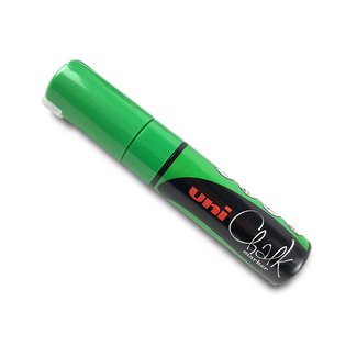 Uni Ball Chalk Marker 8mm Chisel Tip - Fluoro Green