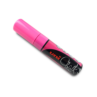 Uni Ball Chalk Marker 8mm Chisel Tip - Fluoro Pink