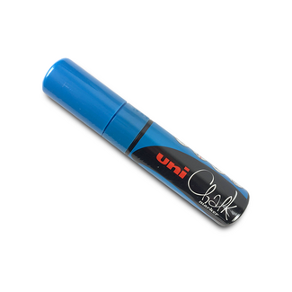 Uni Ball Chalk Marker 8mm Chisel Tip - Light Blue