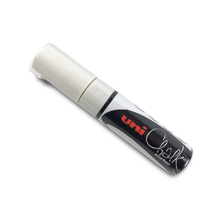 Uni Ball Chalk Marker 8mm Chisel Tip - White