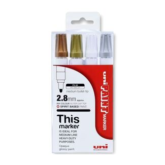 *Uni Ball Paint Marker Set 4pc - Metallics